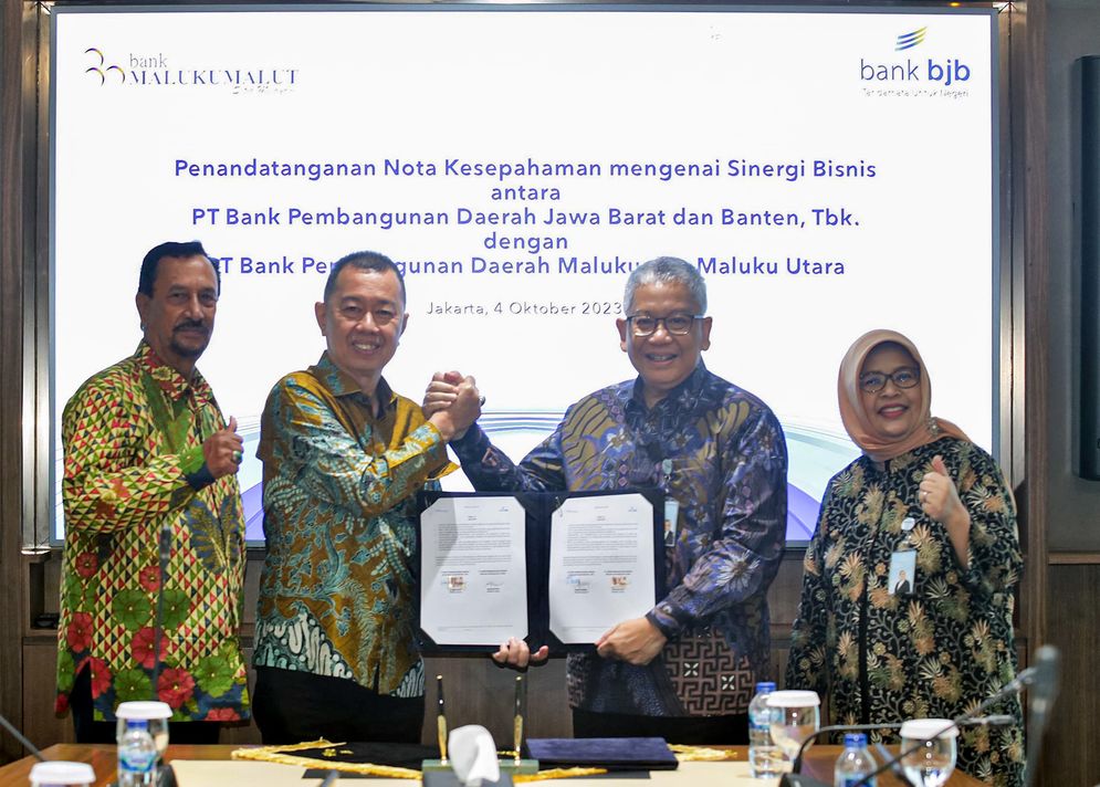 KUB bank bjb bertambah kuat, Teken MoU Sinergi Bisnis dengan Bank Malut