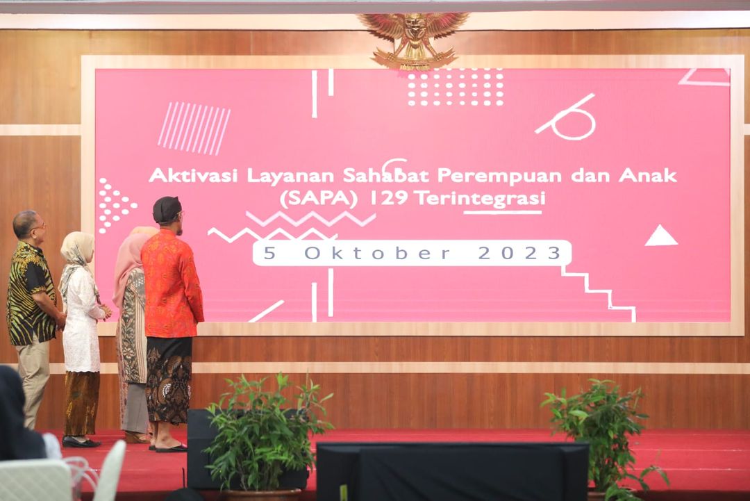 Aktivasi layanan SAPA 129 Terintegrasi di Provinsi Jateng dilakukan di Grhadhika Bhakti Praja, kompleks Kantor Gubernur Jateng, Kamis (5/10/2023).