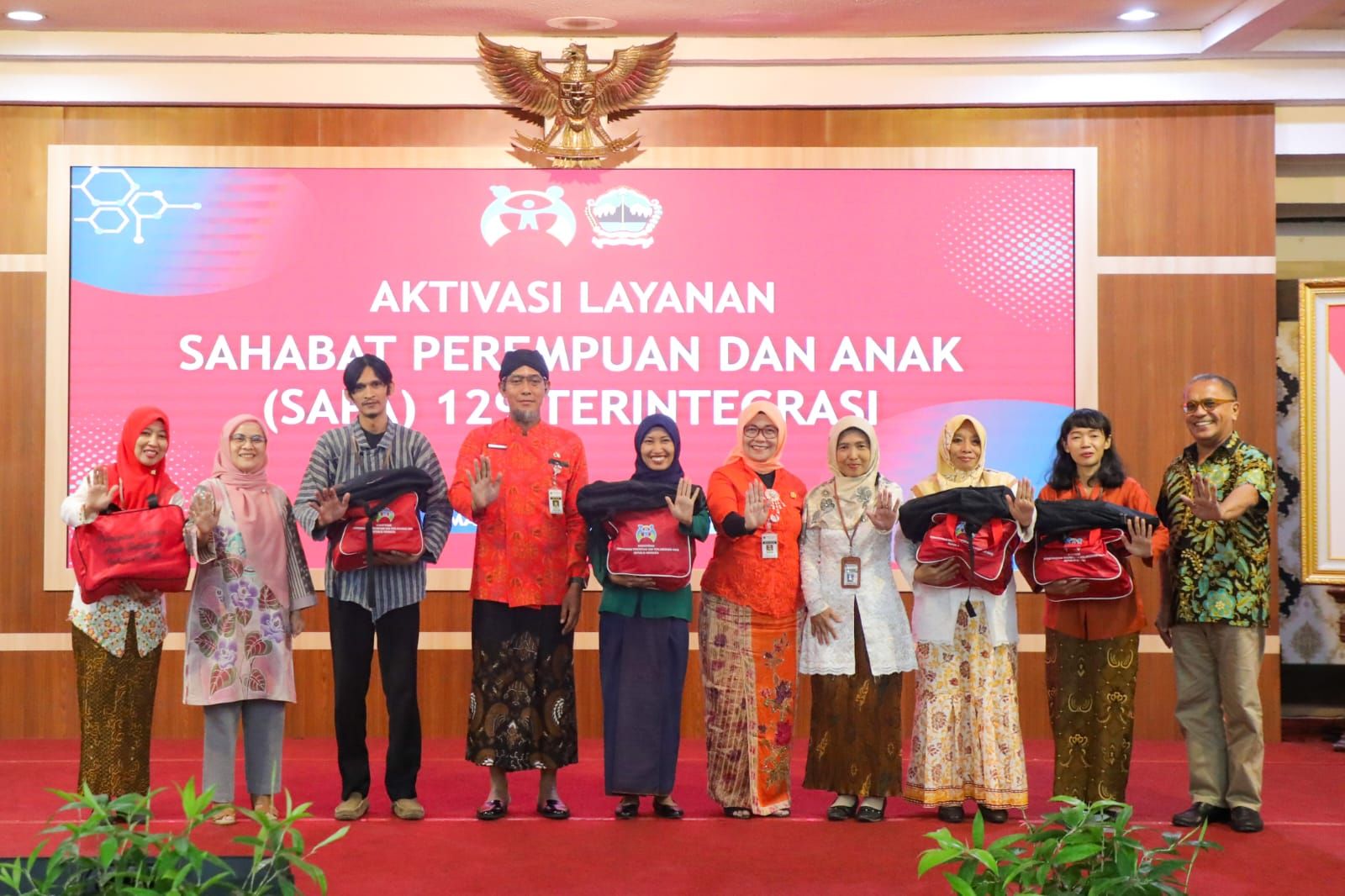 Aktivasi layanan SAPA 129 Terintegrasi di Provinsi Jateng dilakukan di Grhadhika Bhakti Praja, kompleks Kantor Gubernur Jateng, Kamis (5/10/2023).