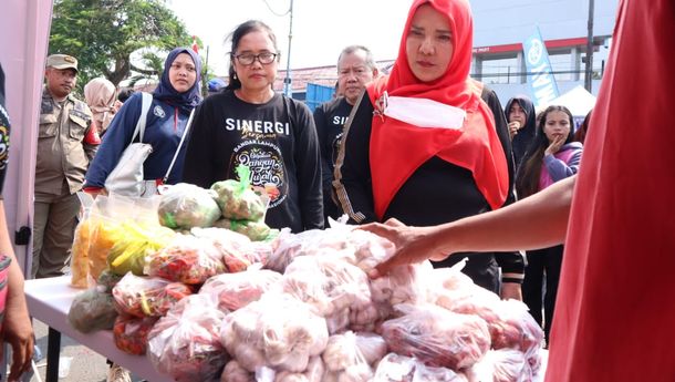 Pemkot Bandar Lampung Gelar Gerakan Pangan Murah dan Sosialisasi Setop Boros Pangan