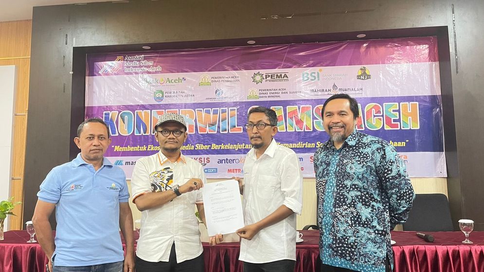 Aklamasi, Aryos Nivada dan Agustiar Terpilih Pimpin AMSI Aceh Periode 2023-2027