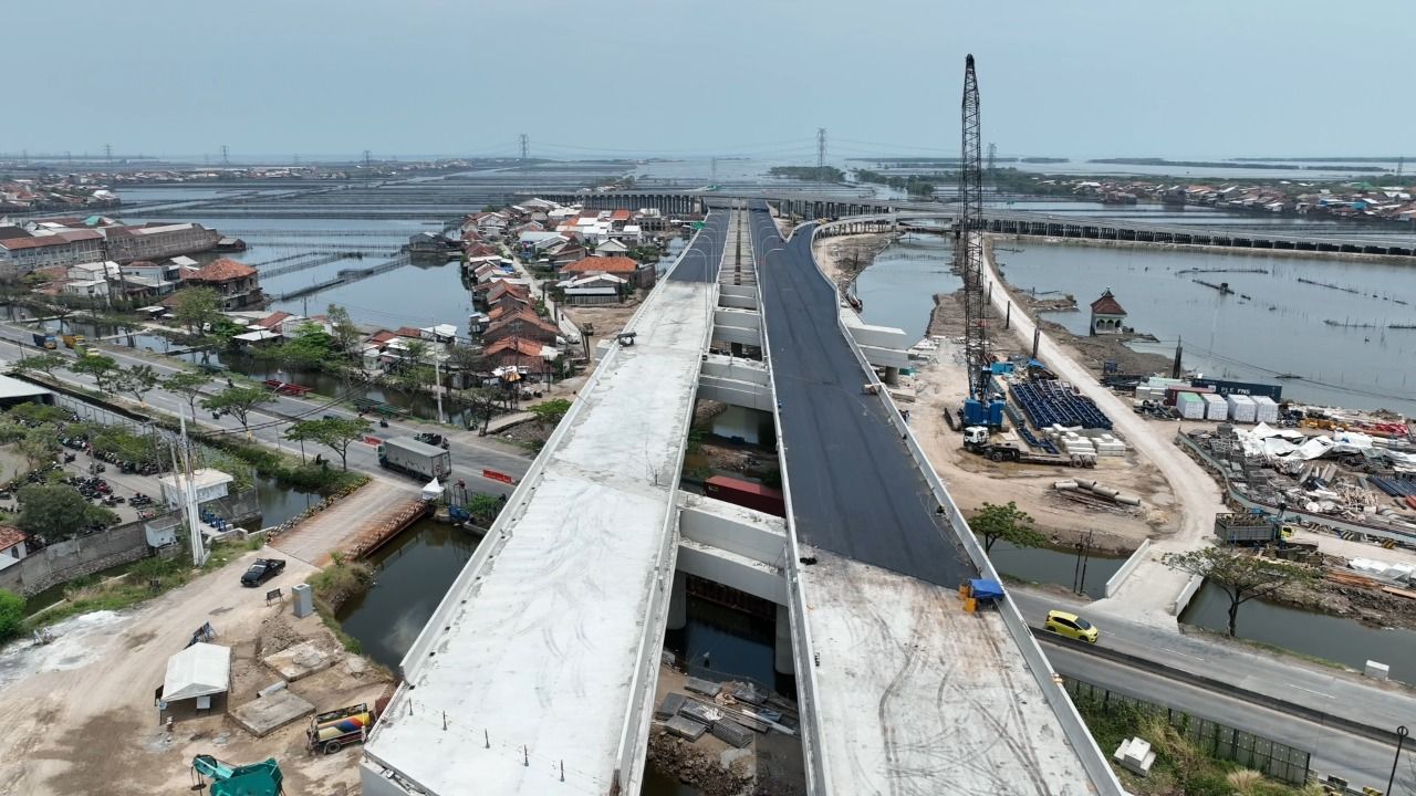 jalan Tol Semarang-Demak menjadi salah satu infrastruktur jalan yang dibangun di era Presiden Jokowi