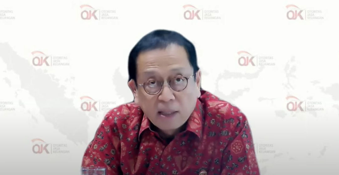 Kepala Eksekutif Pengawas Perbankan OJK Dian Ediana Rae dalam konferensi pers RDKB OJK, Senin, 9 Oktober 2023.