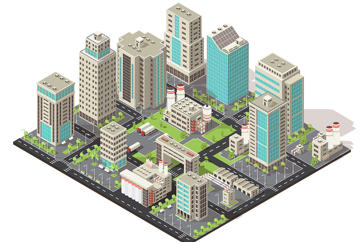 Ilustrasi Compact City