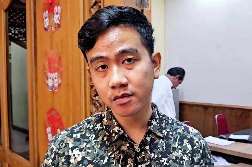 Wali Kota Solo sekaligus cawapres dari Prabowo Subianto, Gibran Rakabuming Raka. (Antara/Aris Wasita)