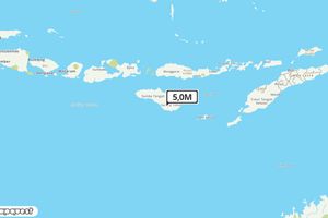 Pusat gempa berada di darat 17 km Barat Laut Karera - Sumba Timur