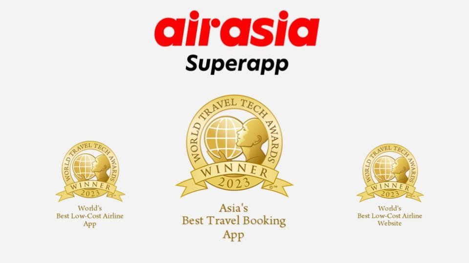 Penghargaan yang didapatkan AirAsia Superapp pada World Travel Tech Awards 2023