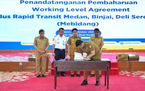 Bobby Nasution tanda tangani Working Level Agreement (WLA) (portal.pemkomedan.go.id)