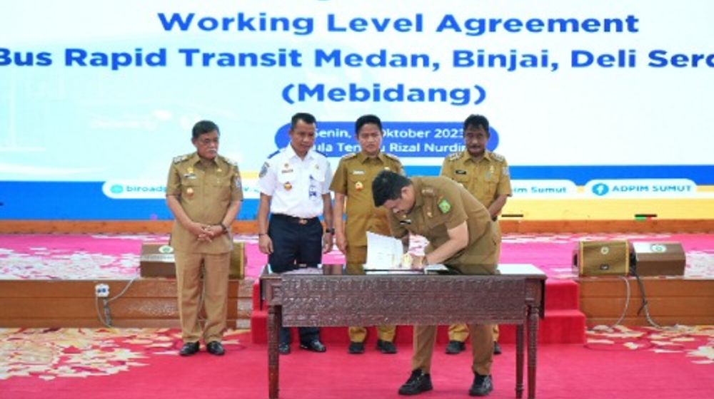 Bobby Nasution tanda tangani Working Level Agreement (WLA) 
