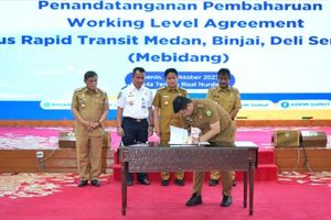 Bobby Nasution tanda tangani Working Level Agreement (WLA) 