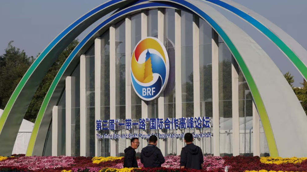 Pusat Konvensi Nasional China menjelang Forum Belt and Road