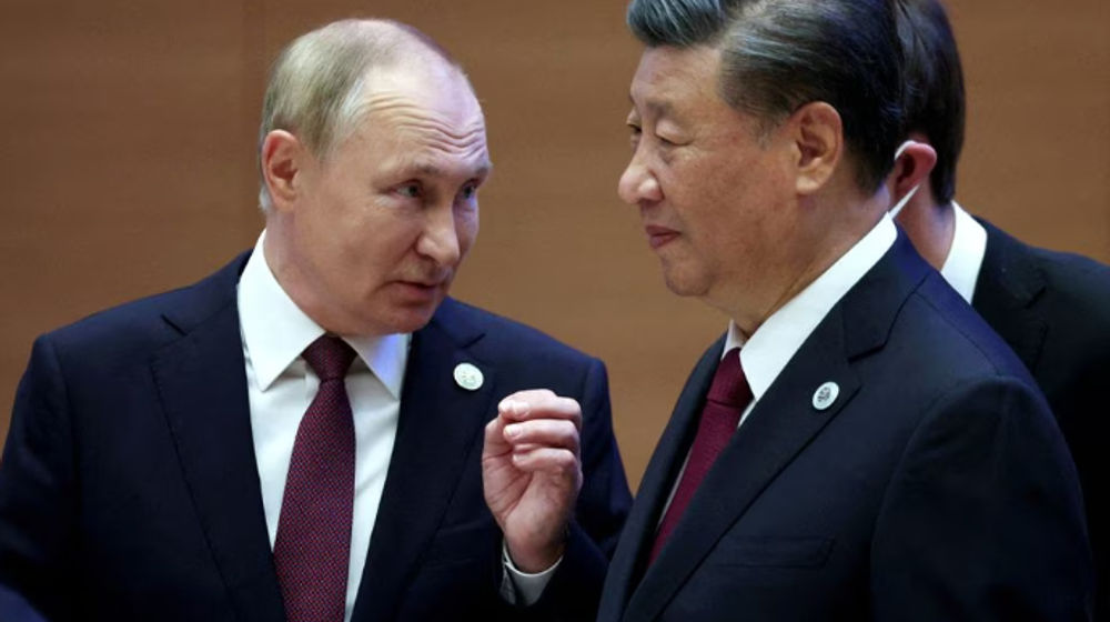 Presiden Rusia Vladimir Putin dan Presiden China Xi Jinping