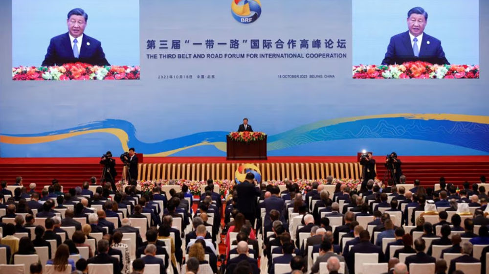 Presiden China Xi Jinping dalam Upacara Pembukaan Belt and Road Forum
