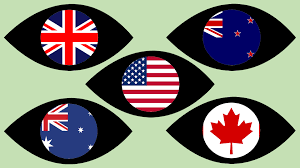 Ilustrasi negara Five Eyes.