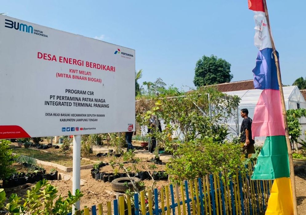 Desa Berdikari Energi program CSR Pertamina Patra Niaga berlokasi di Desa Rejo Basuki, Lampung Tengah.
