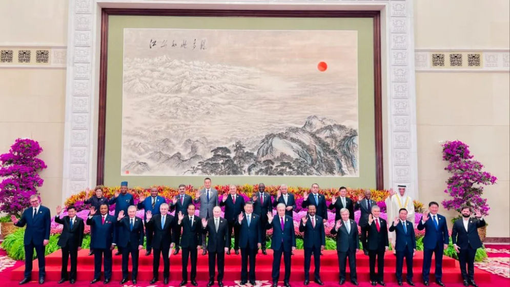 upacara pembukaan Belt and Road Initiative (BRF) yang ketiga, berlangsung pada Rabu, 18 Oktober 2023, di Great Hall of The People, Beijing, China.