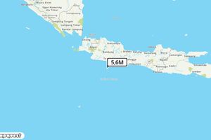Pusat gempa berada di laut 114 km Barat Daya Garut