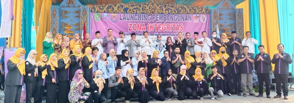 Rektor UIN Raden Fatah Resmi Luncurkan Zona Integritas Fakultas Psikolog, Siap Menuju WBK dan WBBM