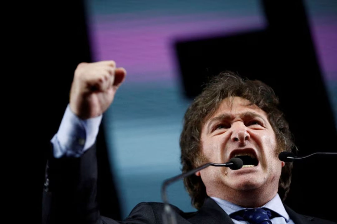 Calon Presiden Argentina Javier Milei dari La Libertad Avanza Alliance (Reuters/Agustin Markarian)