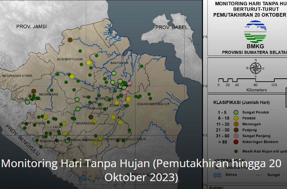 BMKG: Mayoritas Daerah Sumsel kini Memasuki Musim Hujan