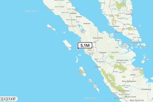 Pusat gempa berada di laut 62 km tenggara Nias Selatan