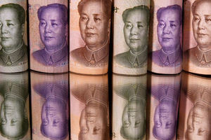 Ilustrasi Uang kertas Yuan China