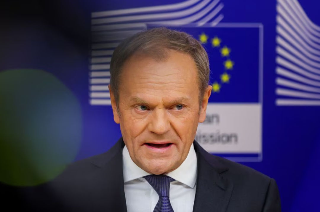 Politisi Polandia Donald Tusk, Pemimpin Civic Coalition (KO) dan Calon Perdana Menteri Oposisi di Masa Depan (Reuters/Johanna Geron)