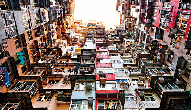 Ilustrasi properti di Hong Kong.