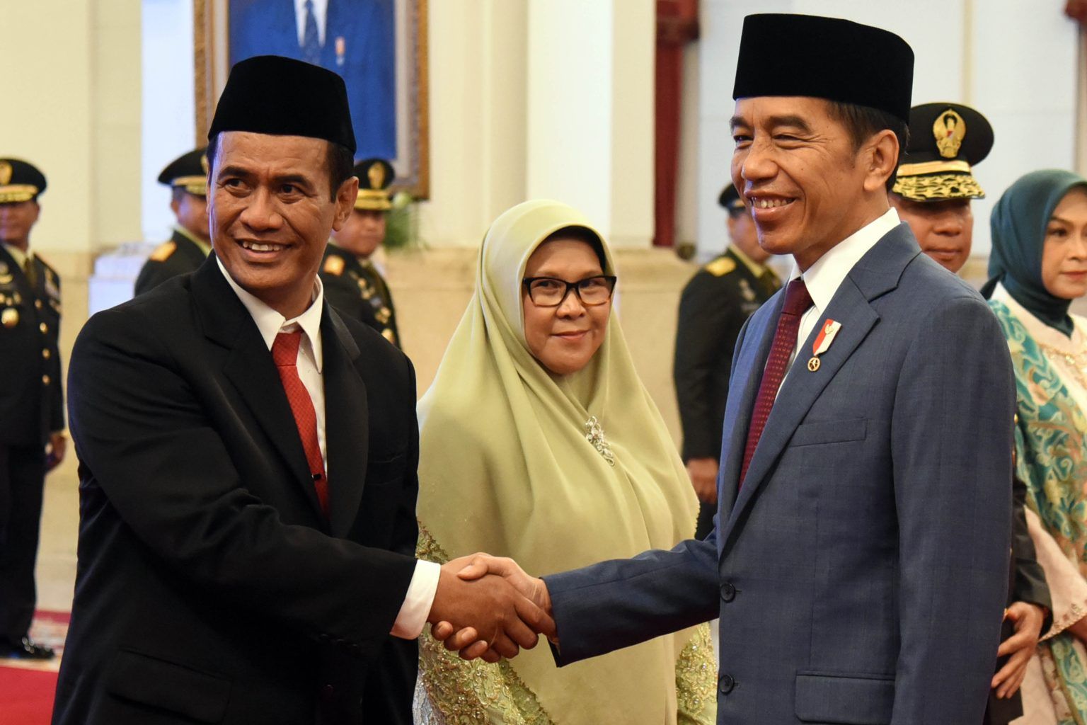 Amran Sulaiman usai dilantik Presiden Jokowi sebagai Mentan di Istana Negara, Rabu 25 Oktober 2023 (Foto:Humas Setkab/Rahmat)