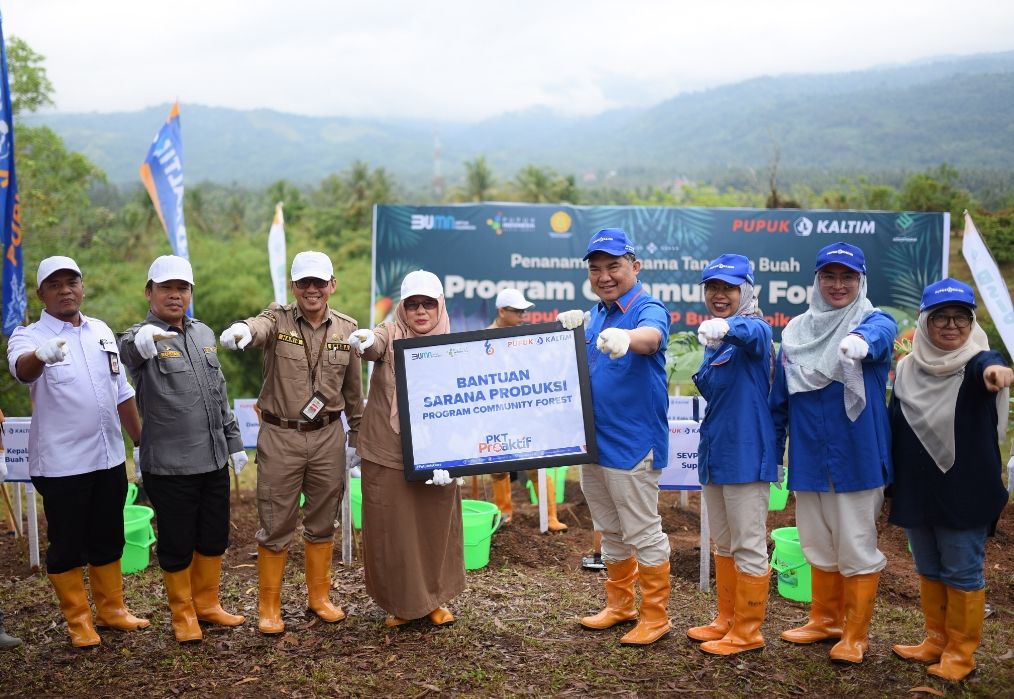 Kerja Sama Community Forest Bersama BSIP, Pupuk Kaltim Target Tanam 7.489 Bibit Pohon