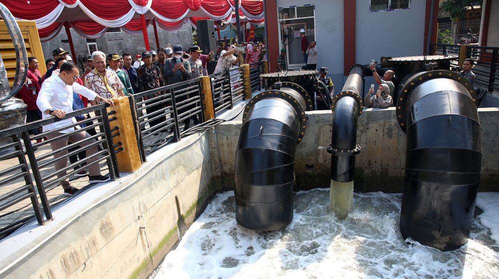 Solusi Atasi Banjir, Pemkot Surabaya Resmikan Rumah Pompa Baru di Jambangan