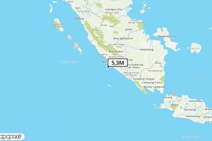 Pusat gempa berada di laut 69 km BaratDaya Seluma