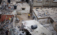 Kerusakan di Lokasi Serangan Israel Terhadap Rumah-Rumah
