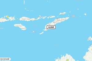 Pusat gempa berada di darat 24 Km Tenggara Kupang