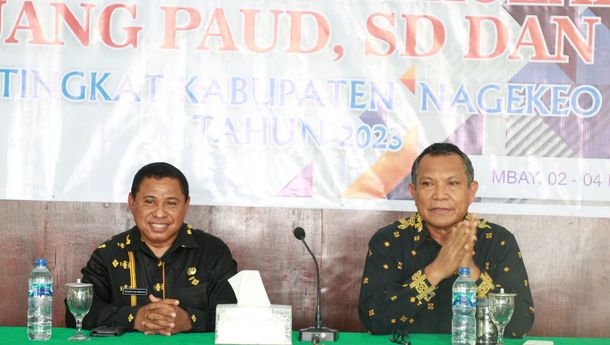 Bupati Johanes Don Bosco Do Buka Kegiatan Bimtek Penguatan Kompetensi Pengawas PAUD, SD dan SMP Tingkat Kabupaten Nagekeo