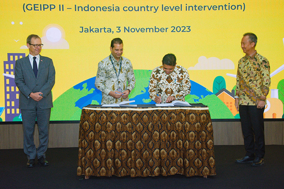 Kemenperin menandatangani the Project Document for Global Eco-Industrial Parks Programme Phase II – Indonesia: Country-Level Intervention Project 2024-2028