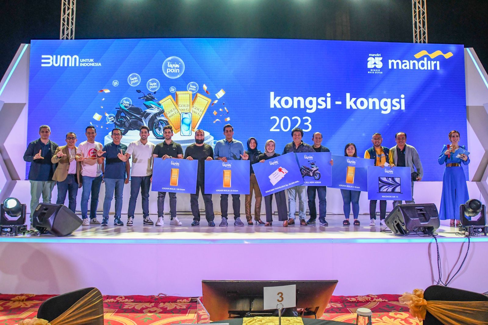 Apresiasi Nasabah Pebisnis Loyal, Bank Mandiri Tebar Hadiah Lewat program Kongsi-Kongsi 2023
