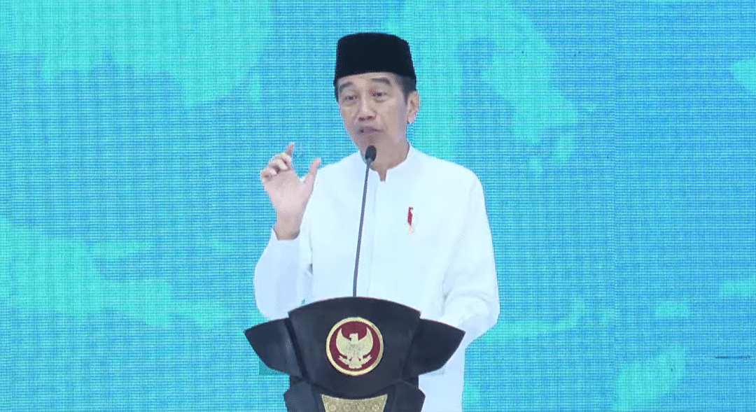 Presiden Joko Widodo saat menghadiri Rakernas LDII, Selasa 7 November 2023 (Foto: Tangkapan Layar Sekretariat Presiden)