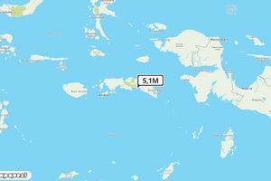 Pusat gempa berada di laut 85 km Tenggara, Maluku Tengah