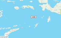 Pusat gempa berada di laut 255km Barat Laut Tanimbar