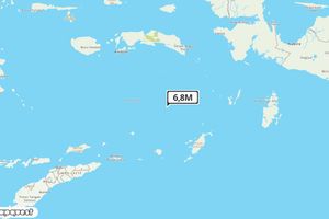 Pusat gempa berada di laut 255km Barat Laut Tanimbar