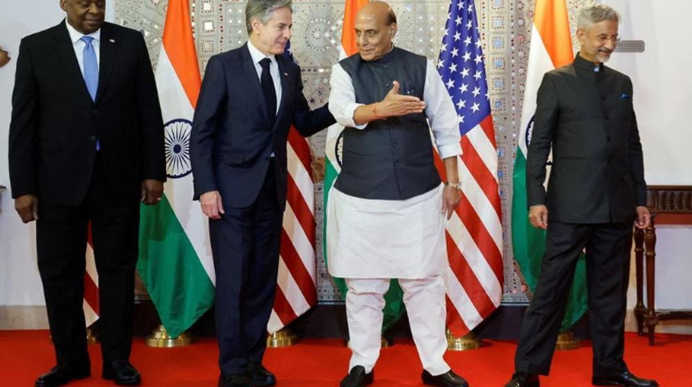 Menteri Luar Negeri AS Antony Blinken, Menteri Pertahanan Lloyd Austin, Menteri Luar Negeri India Subrahmanyam Jaishankar dan Menteri Pertahanan Rajnath Singh