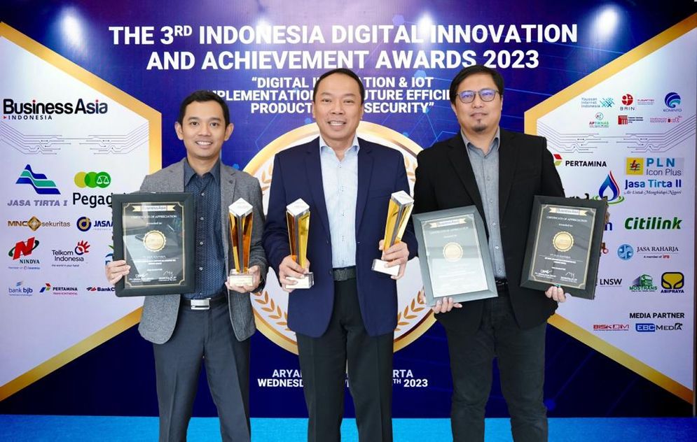 Jasa Raharja meraih tiga penghargaan Innovation and Achievement Awards 2023. 