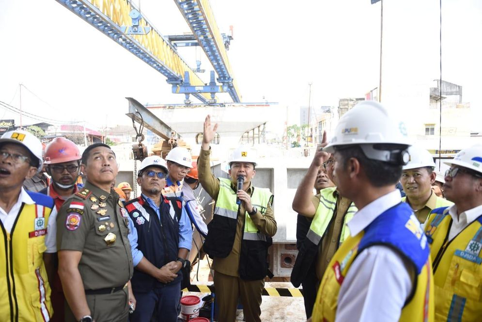 Progres Pembangunan Flyover Sekip Ujung capai 72 persen