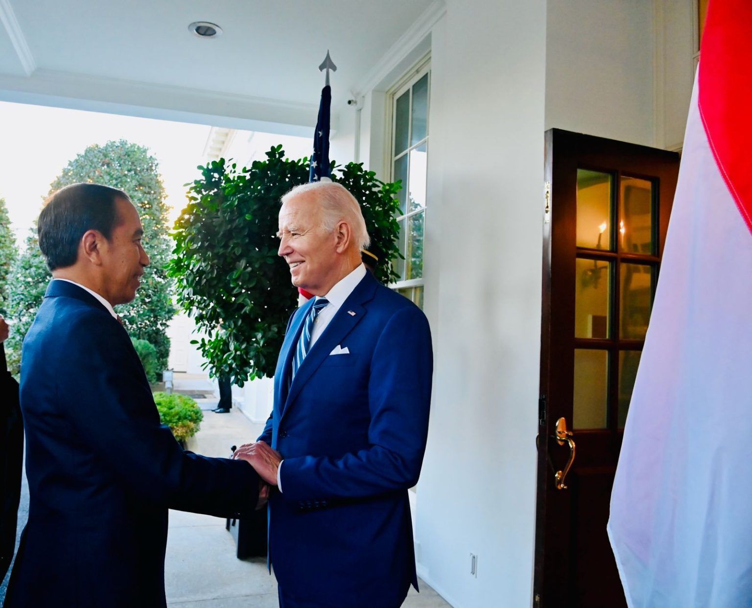Presiden Jokowi tiba di Gedung Putih, Washington DC, Amerika Serikat, Selasa 14 November 2023.

