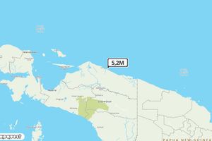 Pusat gempa berada di darat 29 km Tenggara Sarmi
