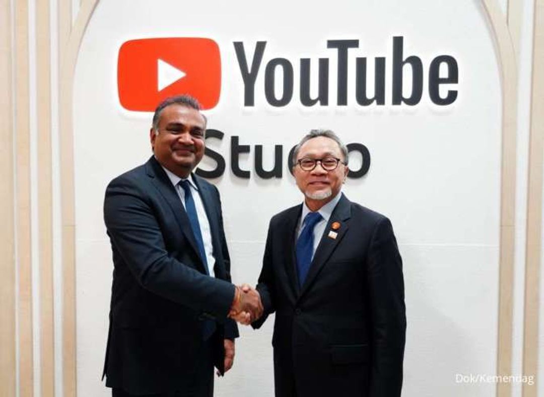 Menteri Perdagangan Zulkifli Hasan melakukan audiensidengan Chief Executive Officer (CEO) Youtube Neal Mohan di San Francisco, Amerika Serikat pada Rabu, 15 November 2023