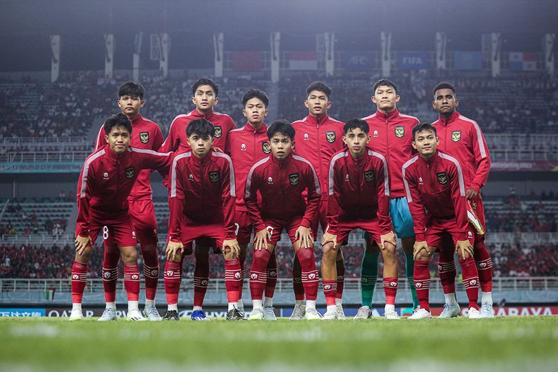 Tim Indonesia U-17 di Stadion Gelora Bung Tomo Surabaya