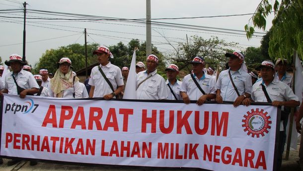 Tolak Rencana Konstatering, SPPN VII Demo PN Blambangan Umpu