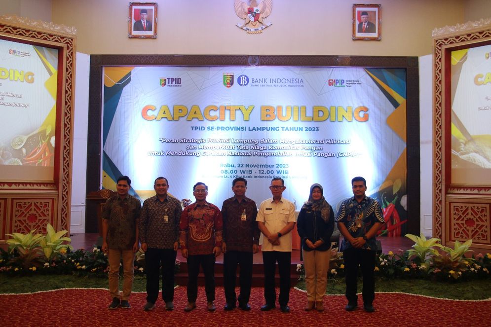 KPw Bank Indonesia Provinsi Lampung menggelar Capacity Building Tim Pengendalian Inflasi Daerah (TPID) se-Provinsi Lampung 